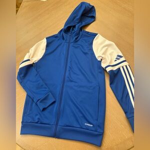 Adidas Royal Blue and White Hoodie